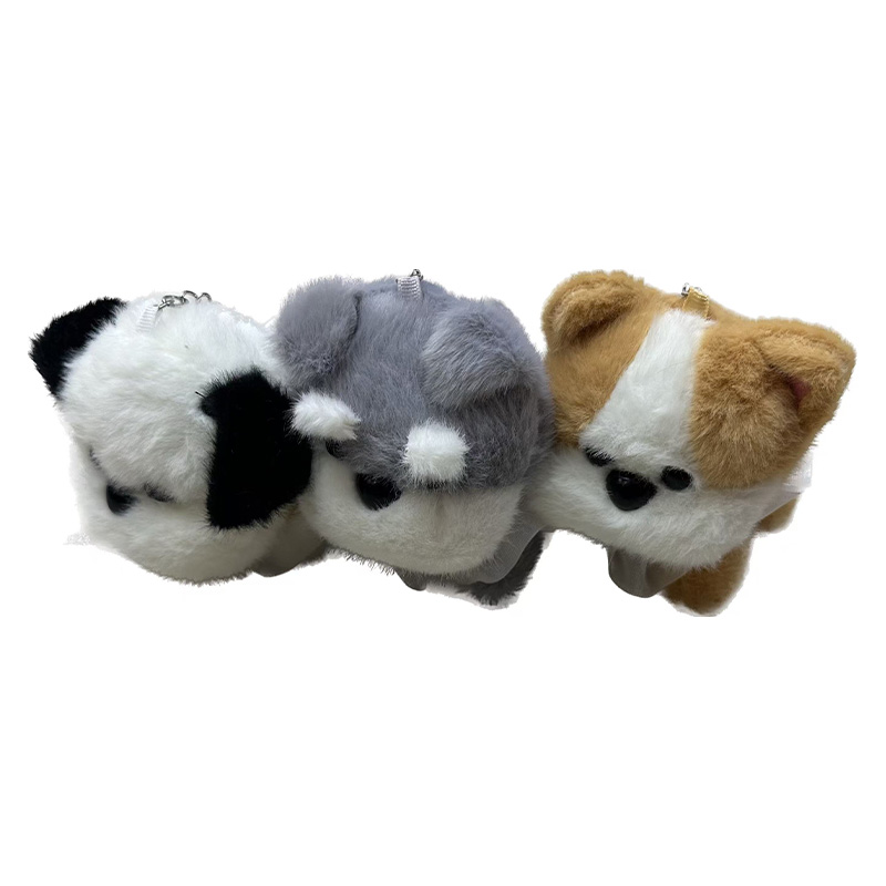 Pearl Schnauzer plush toys, dog animal personification creative dolls, cartoon accessories, plush figurines, keychains, cloth dolls, cute decorations, gifts, claw machine factory direct sales Item Picture