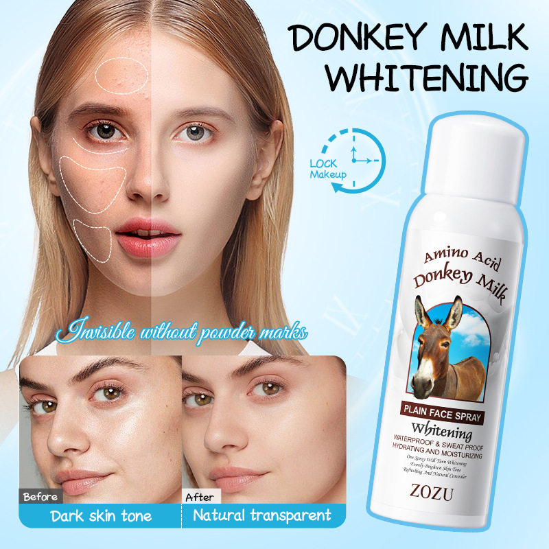 All-english ZOZU donkey milk Whitening Natural Spray Brightening and Moisturizing Whitening Spray cross-border export wholesale details Picture