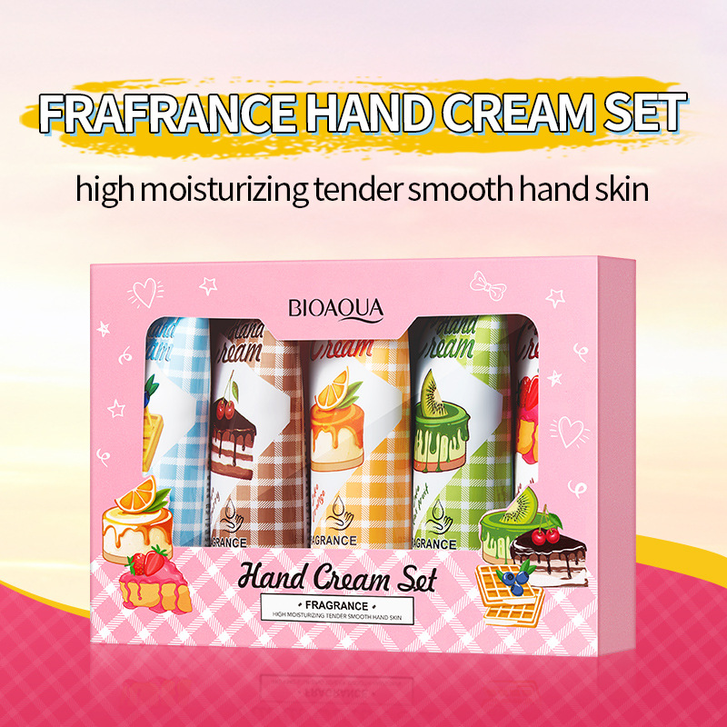 All-english BIOAOUA Scented Moisturizing Hand Cream Set for autumn and Winter, cross-border export wholesale details Picture