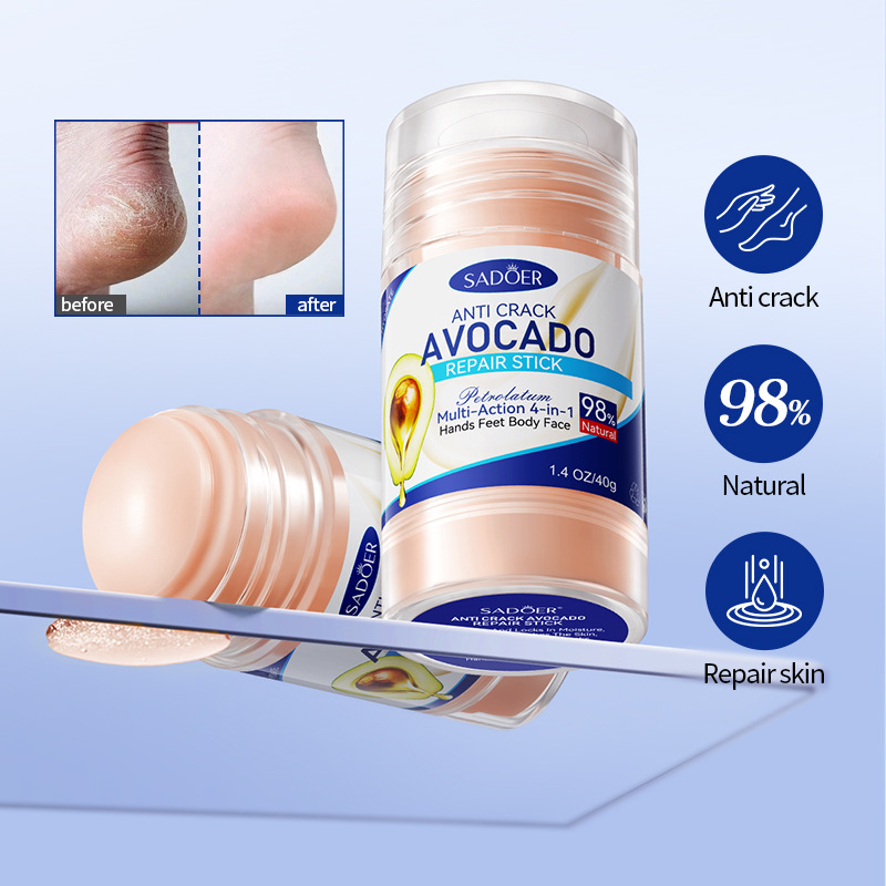 Full English SADOER Anti-Cracking Vaseline Avocado Anti-Cracking Foot Cream Cross-border export wholesale Specification drawing