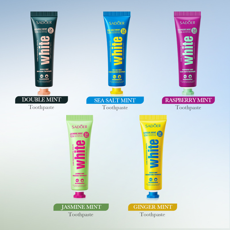 SADOER Jasmine Mint Refreshing Toothpaste for teeth cleaning, cross-border export wholesale full figure