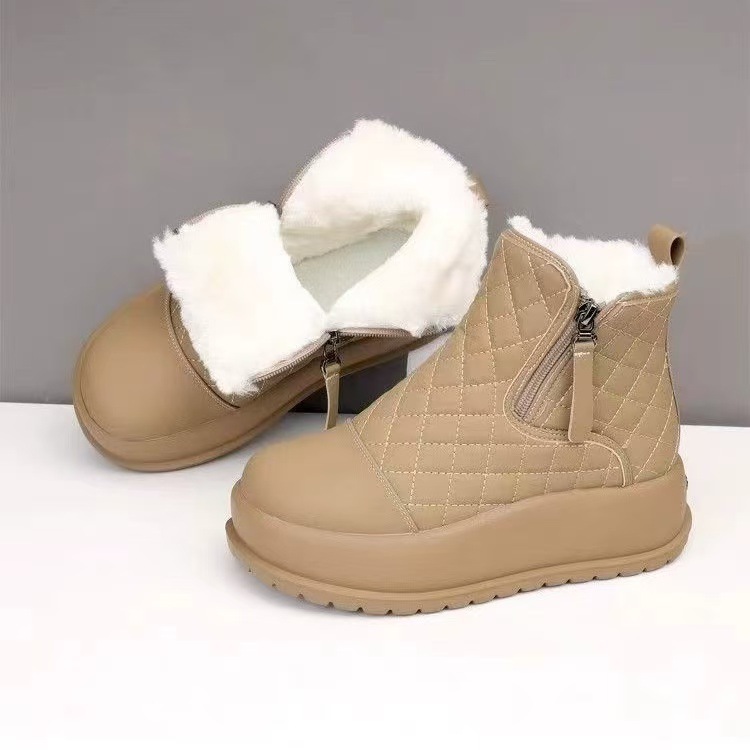 Fashionable snow boots for women 2024 autumn/winter new wholesale cross-border student ankle boots, cotton shoes with fleece and thickened Dr. Martens boots details Picture