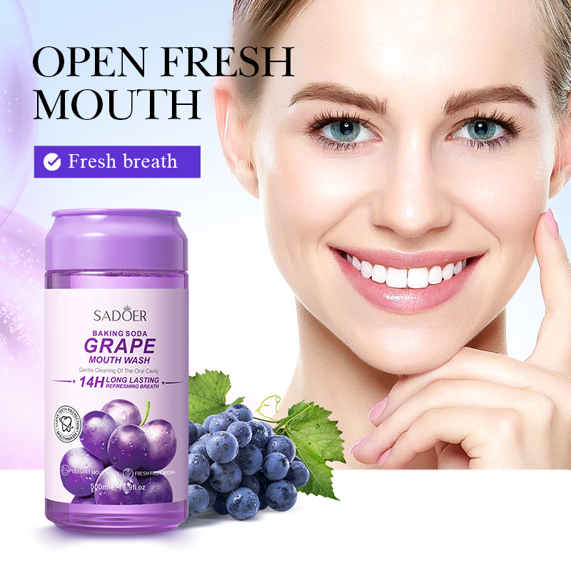 All-english SADOER baking soda Vibrant Orange Mouthwash for removing tooth stains, cross-border export wholesale details Picture
