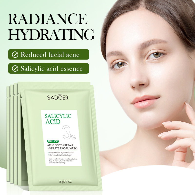 Cross-border wholesale of SADOER salicylic acid Acne Removal, Soothing and hydrating Facial mask in English details Picture