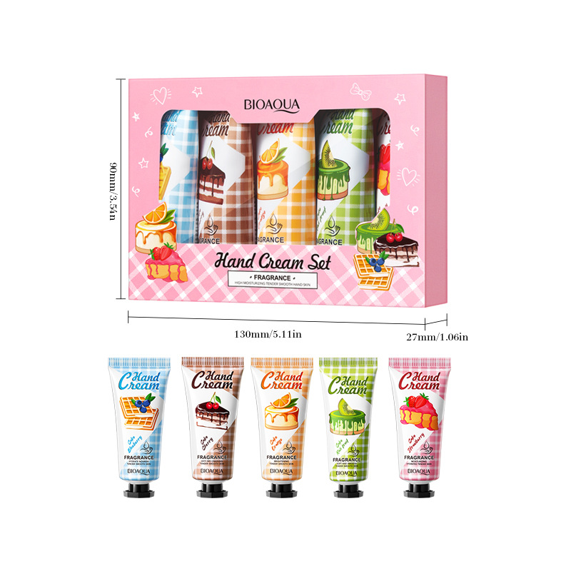 All-english BIOAOUA Scented Moisturizing Hand Cream Set for autumn and Winter, cross-border export wholesale Item Picture