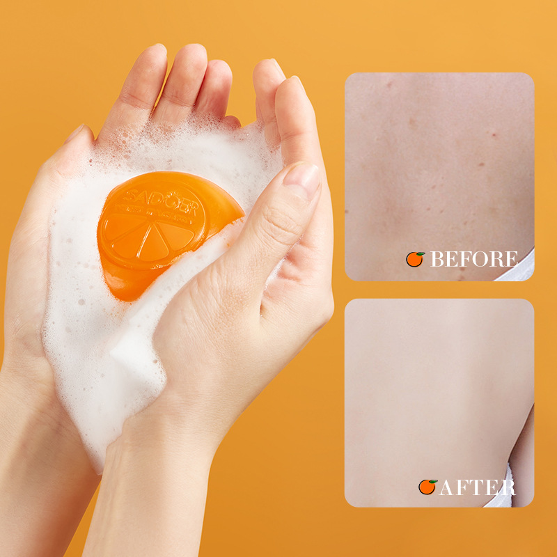 All-english SADOER Vitamin C soap Moisturizing and improving dull complexion Cleansing Soap, handmade soap cross-border export wholesale Item Picture