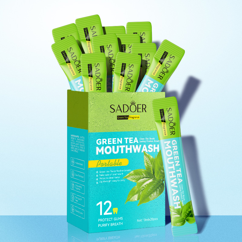 SADOER Portuguese green tea Refreshing Mouthwash for teeth cleaning Cross-border wholesale Application Scenario
