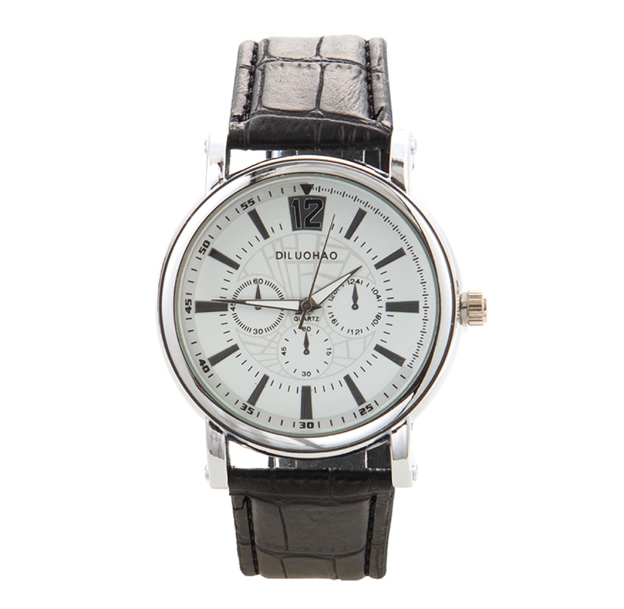 The classic and elegant apricot-colored watch is a fashionable men's watch