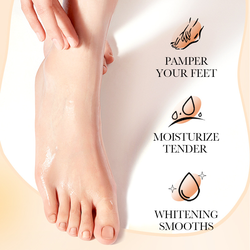 All-english SADOER whitening Foot Mask for skin rejuvenation and hydration, autumn and winter foot care, cross-border export wholesale details Picture