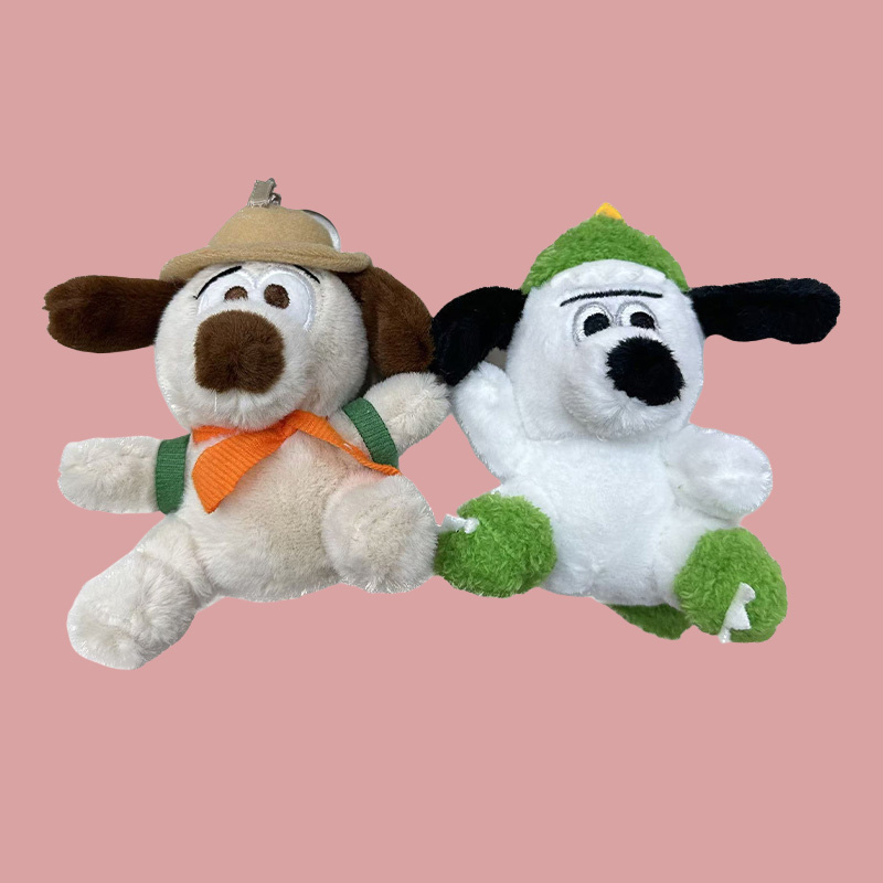 Hat Dog Personification Plush Toys, Cultural And Creative Souvenirs, Creative Dolls, Cartoon Peripheral Pendants, Plush Toy Pendants, Keychains, Cloth Puppet Pendants, Cute Decorative Gifts, Claw Machine Factory Direct Sales