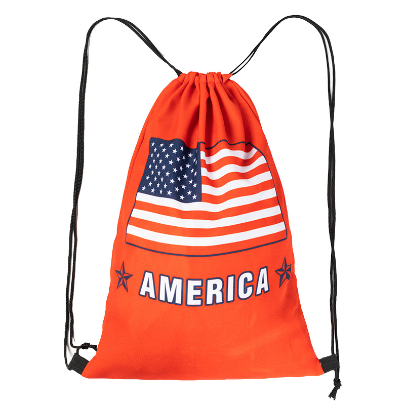 Chuangdong Flag US, Canada and Mexico World Cup football team training shoes, bags for storage, drawstring drawstring backpacks, fan supplies backpacks Item Picture