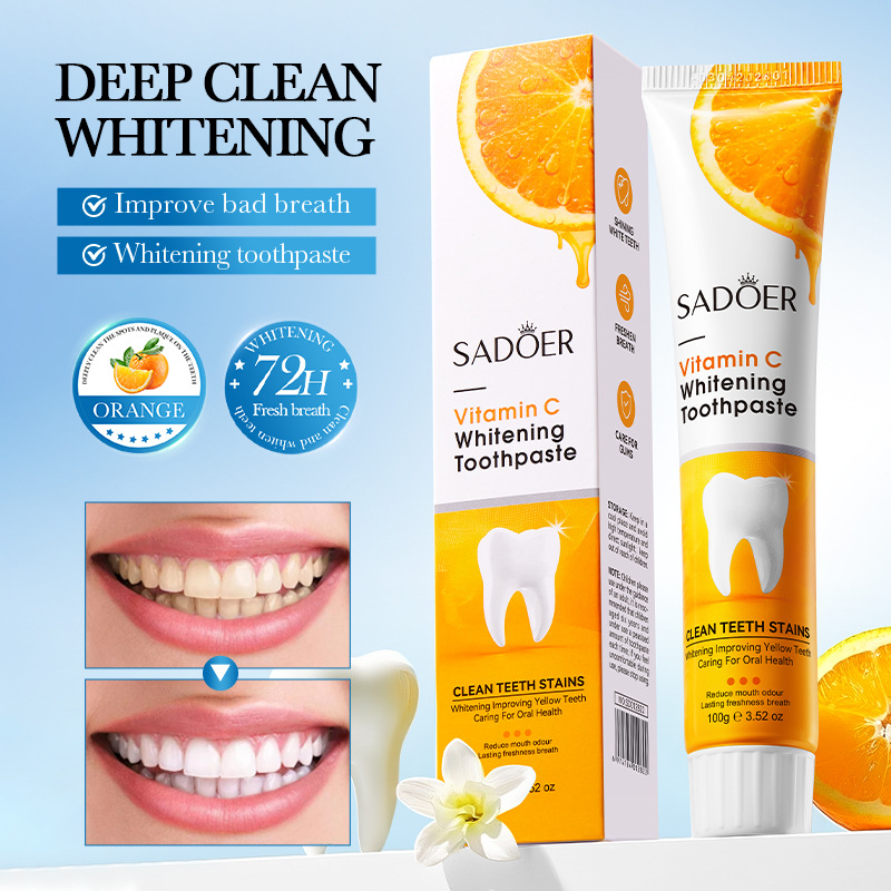 SADOER Vitamin C Whitening Toothpaste (Foreign Language Version) 100g full figure