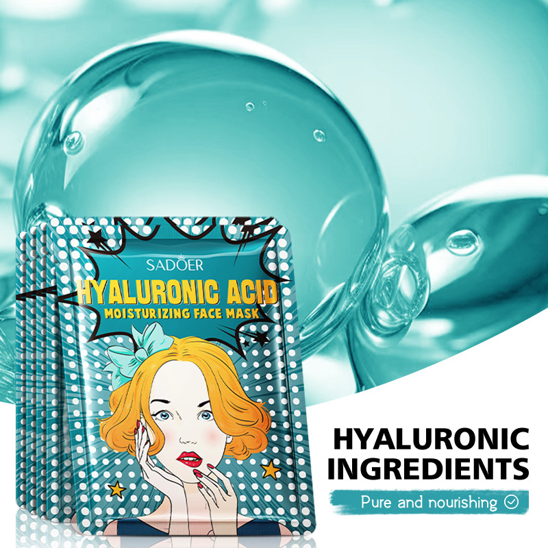 Cross-border export wholesale of all-English SADOER hyaluronic Acid Moisturizing and Antioxidant Facial mask details Picture