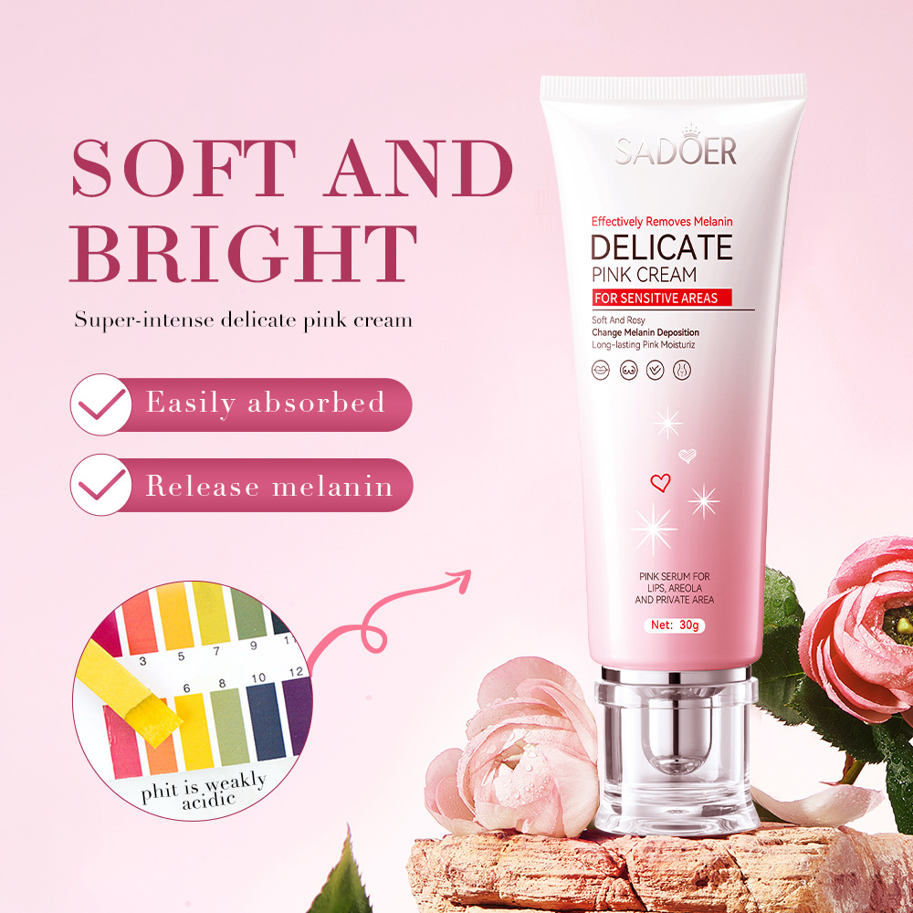 SADOER Moisturizing Pink Cream for Lips and areola, a gel-like body lotion for cross-border export wholesale Specification drawing