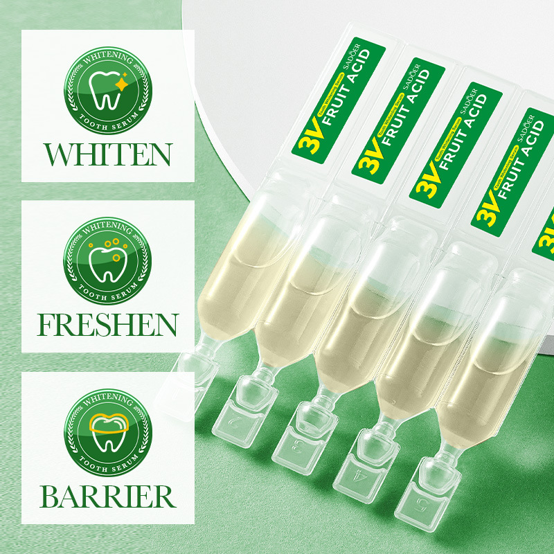 All-english SADOER3V fruit acid teeth Whitening Essence cleans teeth and freshens the mouth. Cross-border export wholesale details Picture
