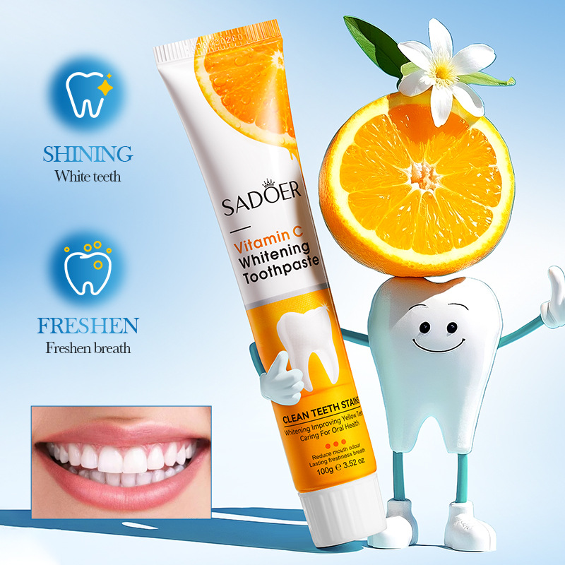 SADOER Vitamin C Whitening Toothpaste (Foreign Language Version) 100g details Picture