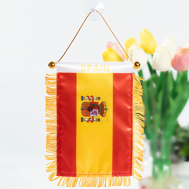 The Chuangdong flag, the national flag of the fans of the World Cup in the United States, Canada and Mexico, the Siding flag, the car rearview mirror suction cup pendant, the tassel mini small flag pic 17