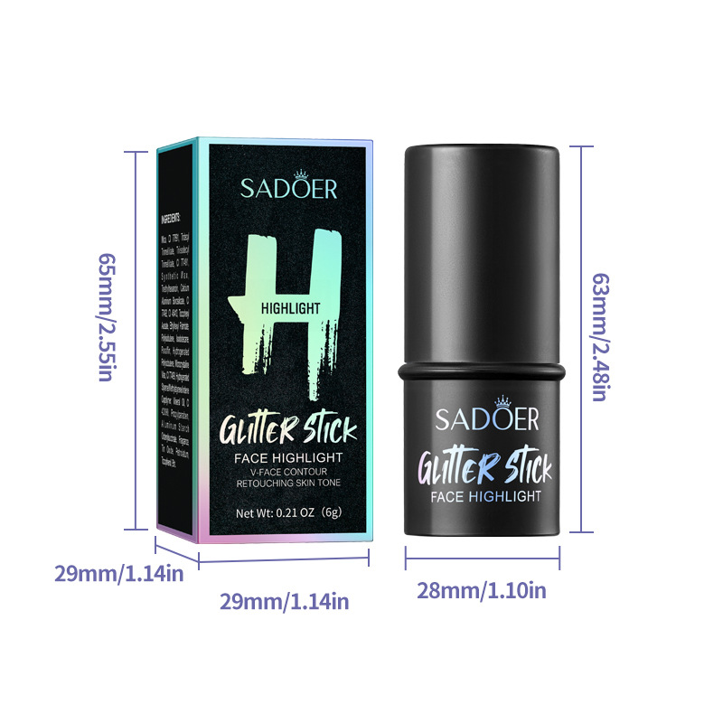 Full English SADOER Phantom Color Highlighter Makeup and Makeup Highlighter cross-border export wholesale Item Picture