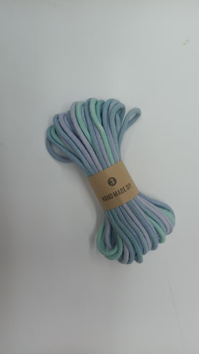 Handmade cotton rope 5-meter / 10-meter / 20-meter cross-border new decorative pendant, tag, hanging rope, textile accessories, clothing Item Picture