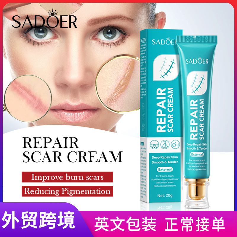 Cross-border wholesale of SADOER scar Repair Cream and Burn Scar Moisturizing Skin cream in English full figure