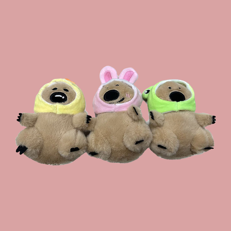 Plush Toys, Hat-Wearing Bears, Persimmon Bears, Cultural And Creative Souvenirs, Anthropomorphic Creative Dolls, Cartoon Peripheral Pendants, Plush Toy Pendants, Keychains, Cloth Puppet Pendants, Cute Decorative Gifts, Claw Machine Factory Direct Sales