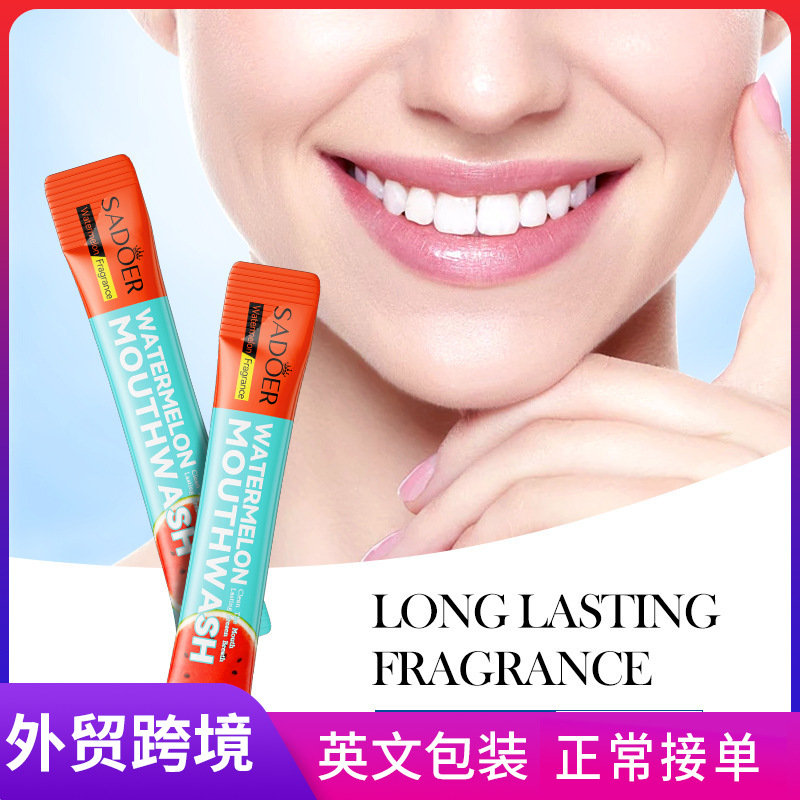 All-english SADOER watermelon and fruit Extract Mouthwash for cleaning teeth and refreshing the mouth cross-border export wholesale full figure