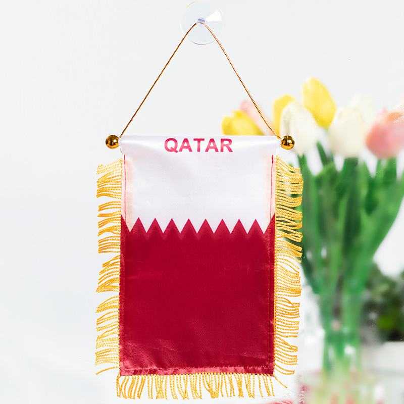 The Chuangdong flag, the national flag of the fans of the World Cup in the United States, Canada and Mexico, the Siding flag, the car rearview mirror suction cup pendant, the tassel mini small flag pic 32
