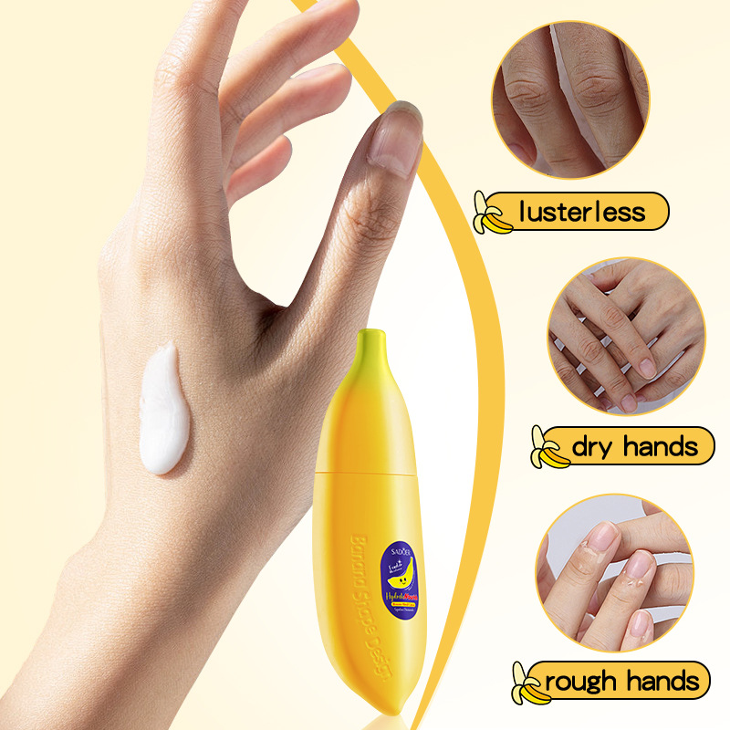 SADOER Banana Squalane Hydrating and Nourishing Hand Cream for Autumn and Winter cross-border export wholesale details Picture
