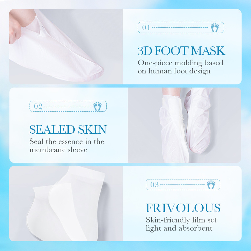 Cross-border export wholesale of SADOER aloe vera Moisturizing exfoliating foot Mask for skin rejuvenation and foot care Item Picture