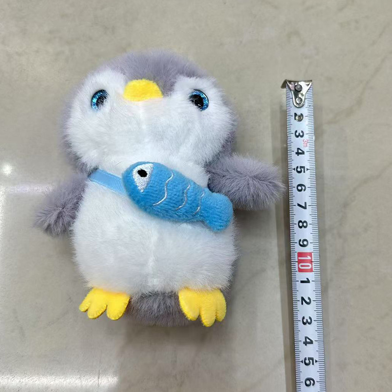 Fish-Hugging Penguin Plush Toys, Cultural And Creative Souvenirs, Animal Creative Dolls, Cartoon Peripheral Pendants, Plush Toy Pendants, Keychains, Cloth Doll Pendants, Cute Decorative Gifts, Claw Machine Factory Direct Sales Specification drawing