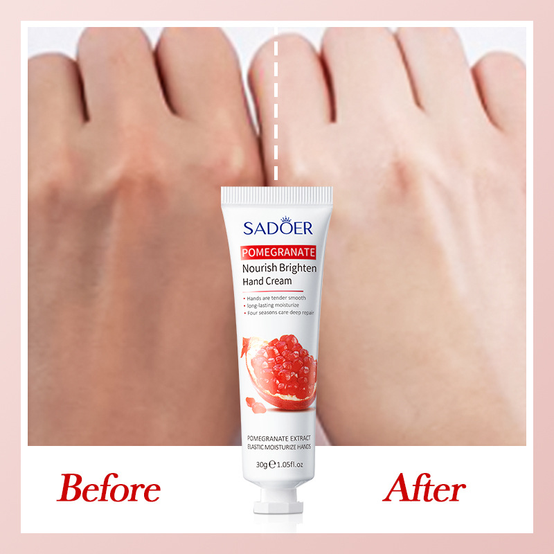SADOER Pomegranate Moisturizing and Brightening Hand Cream, Hydrating, Refreshing and portable Hand cream, cross-border export wholesale Item Picture