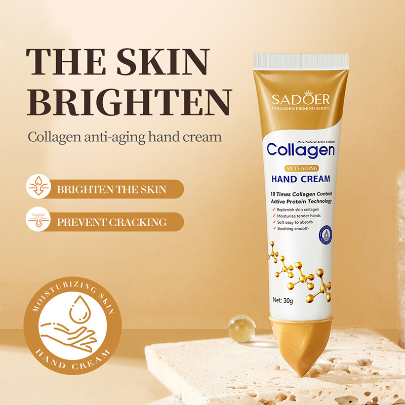 SADOER Bone Collagen Anti-wrinkle Hand Cream in full English, moisturizing and softening the skin, preventing dryness and cracking, autumn and winter hand cream cross-border wholesale details Picture