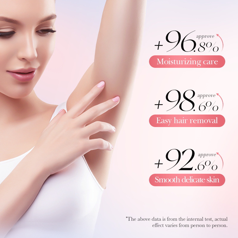 Full English SADOER Peach Smooth and Penetrating Hair Removal Cream, Clean armpit and Leg Hair Removal Cream Cross-border export wholesale Specification drawing