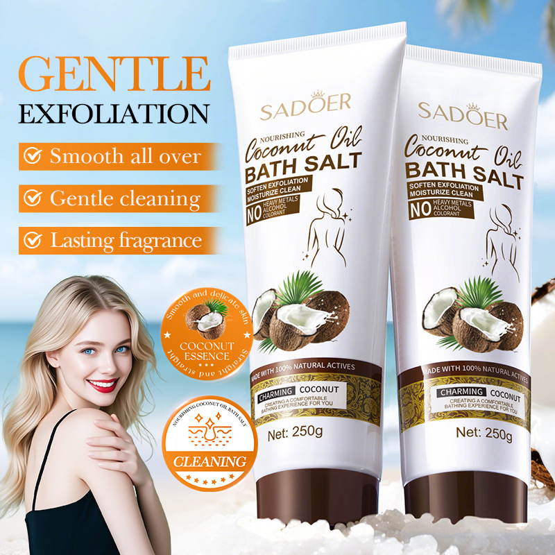 SADOER Nourishing Coconut Oil Bath Salt (Foreign Language Version) 250g full figure