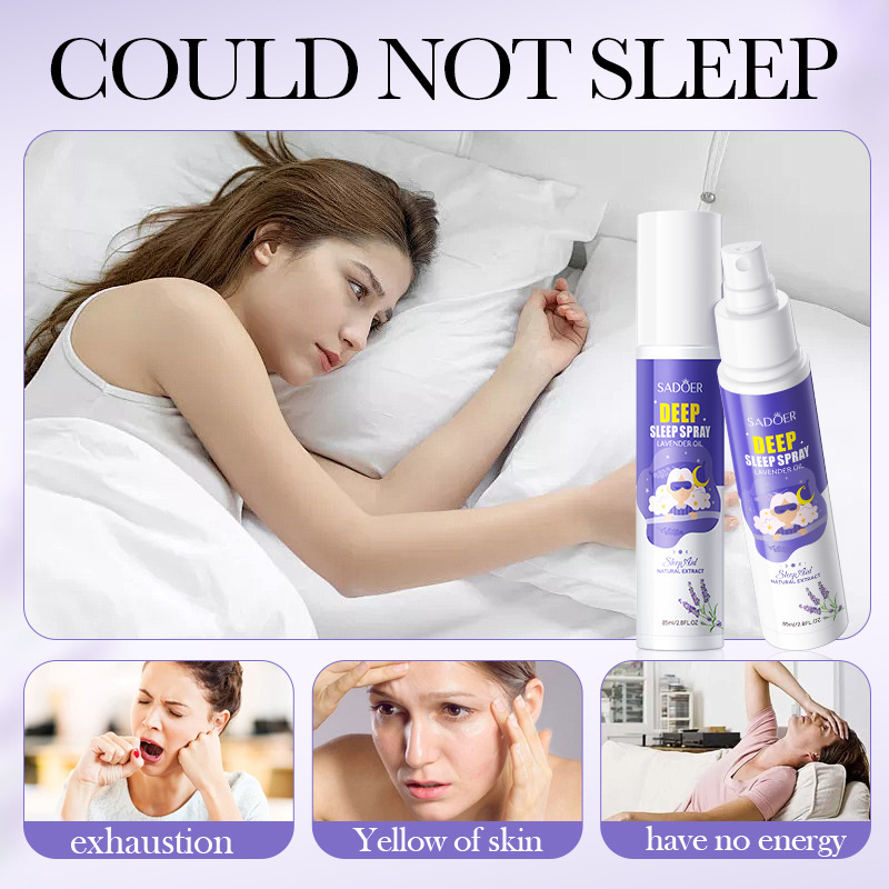 All-english SADOER Lavender Essence Calming Sleep Spray Relieving Fatigue Spray Cross-border Export wholesale Item Picture