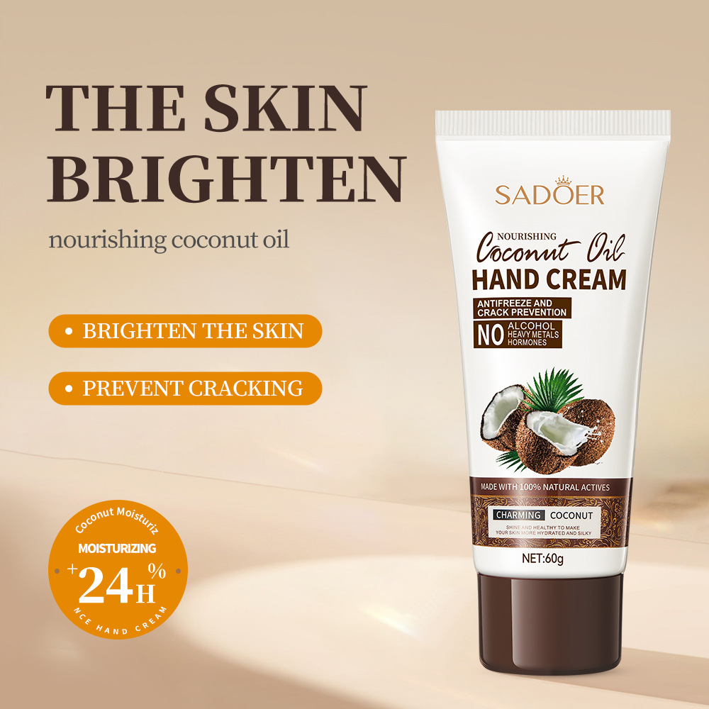 SADOER Coconut Moisturizing Hand Cream, hydrating and hydrating hand cream, autumn and winter anti-cracking cross-border export wholesale details Picture