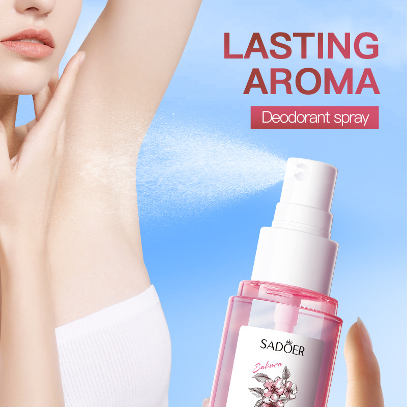SADOER Cherry Blossom Underarm Spray with lingering Fragrance and Antiperspirant underarm Spray Cross-border export wholesale Application Scenario