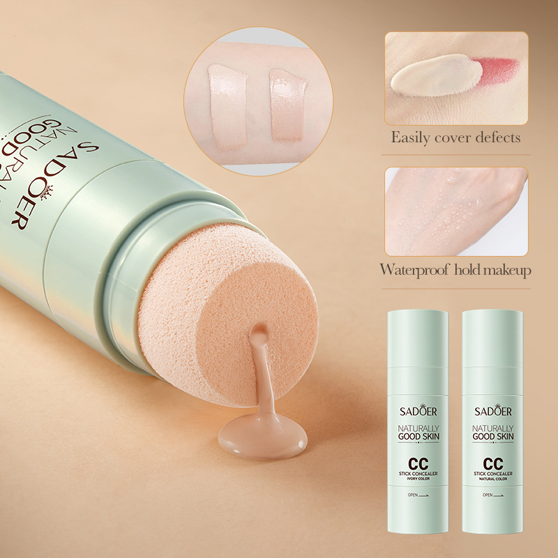 All-english SADOER Light-sensing Concealer CC stick Concealer without smudging BB Cream Cross-border export wholesale Specification drawing