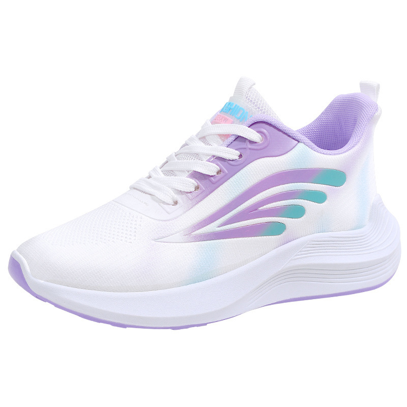The new spring and summer 2023 running shoes for women are versatile, comfortable, with soft soles, light mesh, breathable and casual, featuring a shallow opening Item Picture
