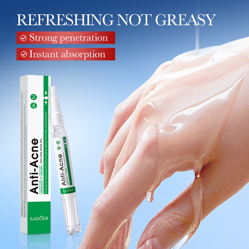 All-english SADOER acne Pen for improving acne-prone skin student acne moisturizing Essence cross-border export wholesale Application Scenario
