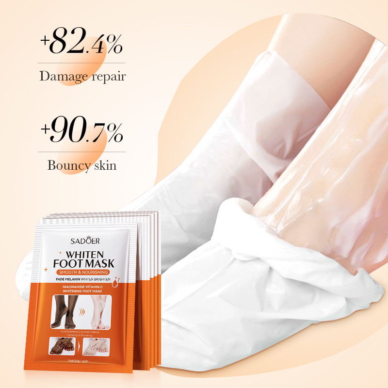 All-english SADOER whitening Foot Mask for skin rejuvenation and hydration, autumn and winter foot care, cross-border export wholesale Application Scenario