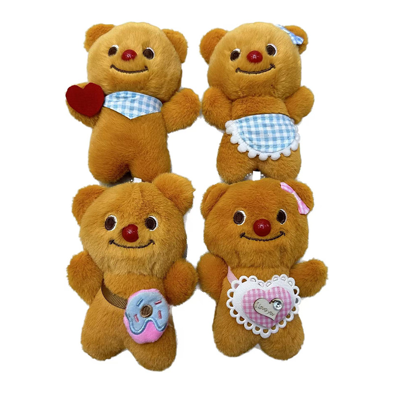 Plush Toys, Butter Bear, Anthropomorphic Animal Cultural And Creative Souvenirs, Clothing Scarves, Bear Creative Dolls, Cartoon Peripheral Pendants, Plush Toy Pendants, Keychains, Cloth Doll Pendants, Cute Decorative Gifts, Claw Machine Factory Direct Sales Item Picture