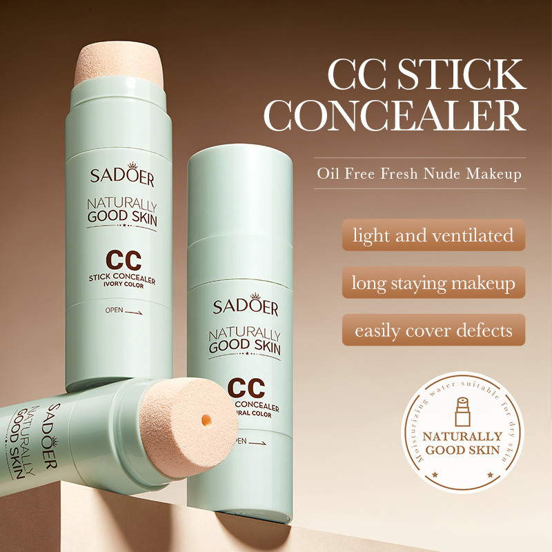 All-english SADOER Light-sensing Concealer CC stick Concealer without smudging BB Cream Cross-border export wholesale details Picture