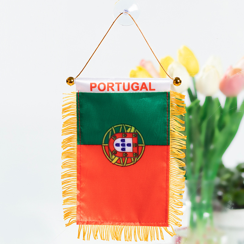 The Chuangdong flag, the national flag of the fans of the World Cup in the United States, Canada and Mexico, the Siding flag, the car rearview mirror suction cup pendant, the tassel mini small flag pic 9