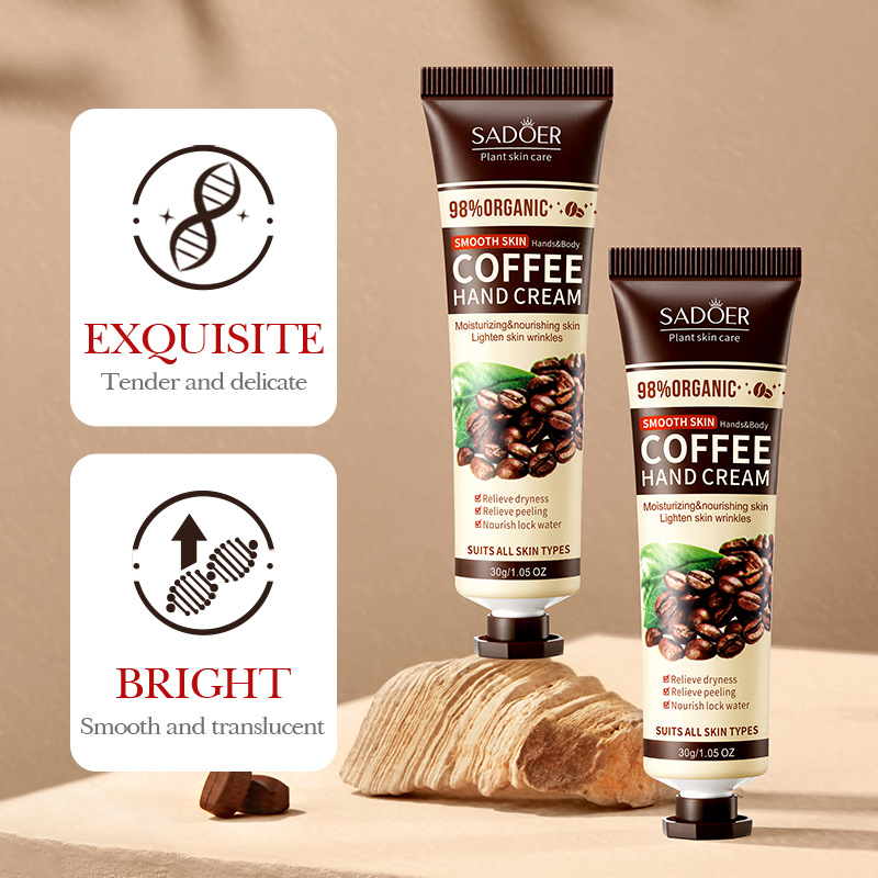 Full English SADOER coffee hand cream Moisturizing, anti-cracking and hydrating autumn and winter hand cream cross-border export wholesale Item Picture