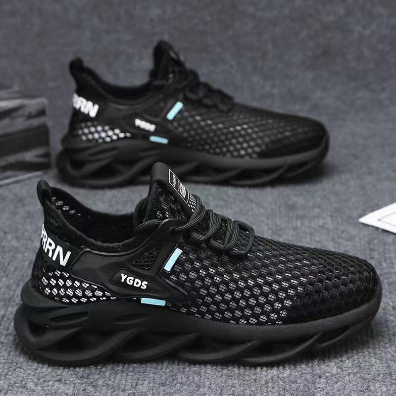 2024 Men's and women's summer sports shoes: Lightweight, perforated, breathable mesh sports shoes for export wholesale details Picture