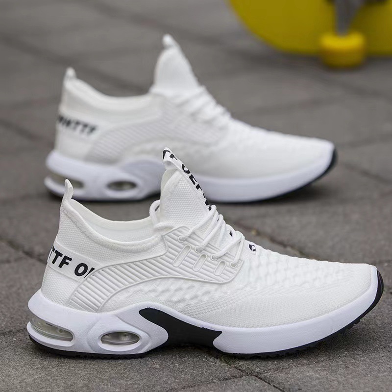 2022 New trendy men's shoes, breathable mesh sports shoes, men's thick-soled casual air-cushioned shoes, versatile walking shoes for all seasons full figure