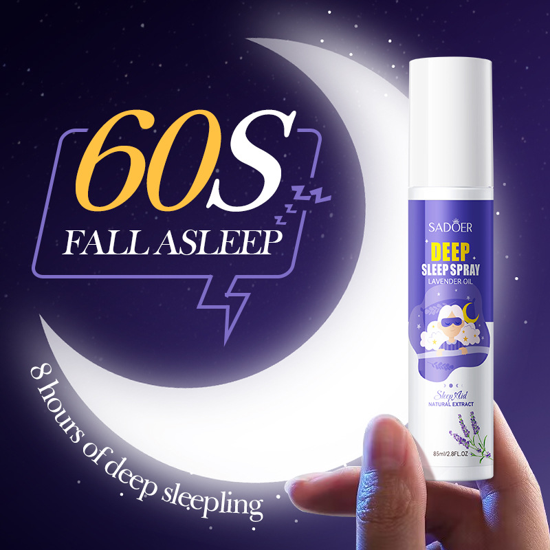 All-english SADOER Lavender Essence Calming Sleep Spray Relieving Fatigue Spray Cross-border Export wholesale details Picture