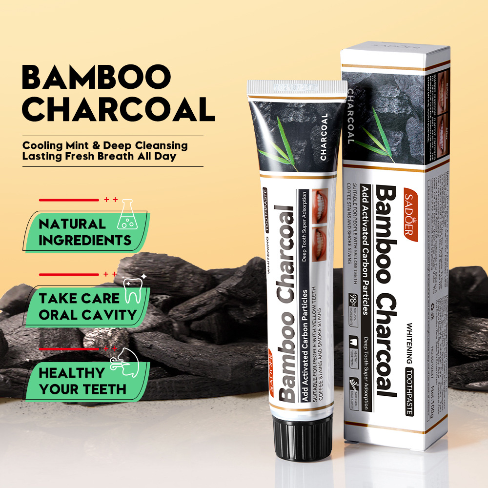 SADOER refreshing mint toothpaste in English cleans teeth and freshens the mouth. Cross-border export wholesale details Picture