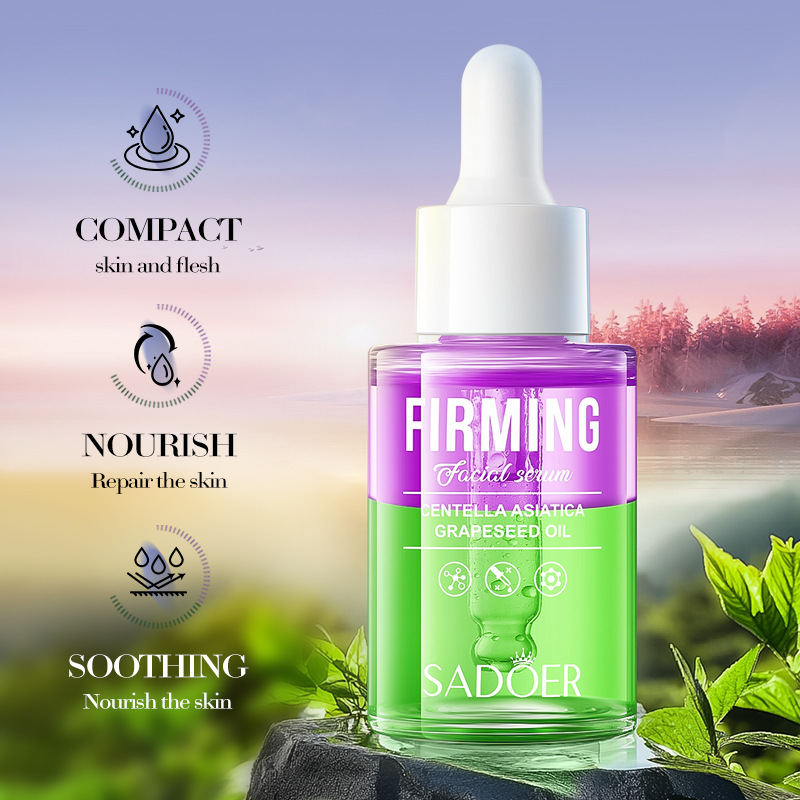 All-english SADOER Double-layer Essence Skin Care - Cross-border export wholesale of Grape Seed Oil Centella asiatica Essence Specification drawing